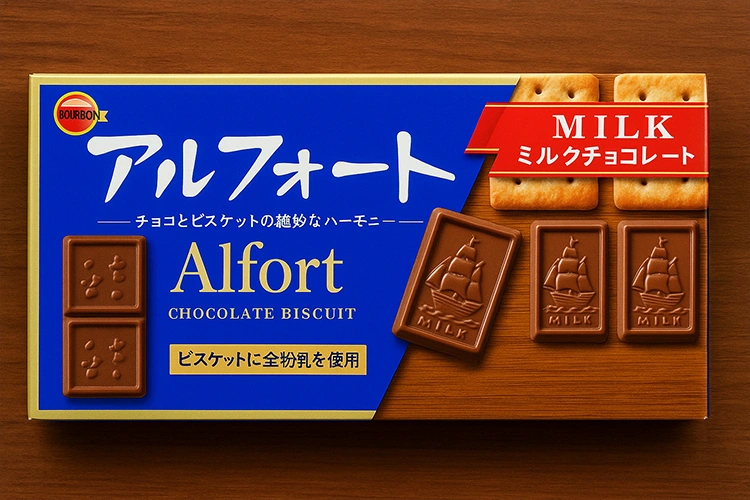 Snack Jepang Alfort Chocolate Biscuit