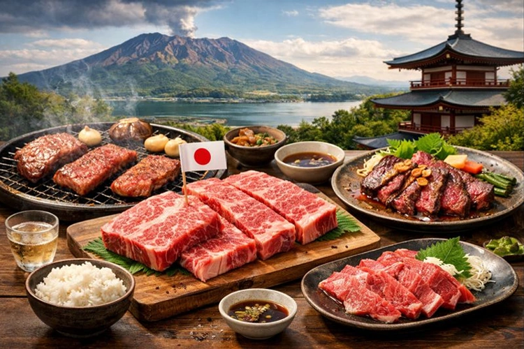 Daging Wagyu Jepang Kagoshima