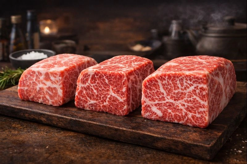 Beef Marbling Score (BMS) pada Daging Wagyu Jepang