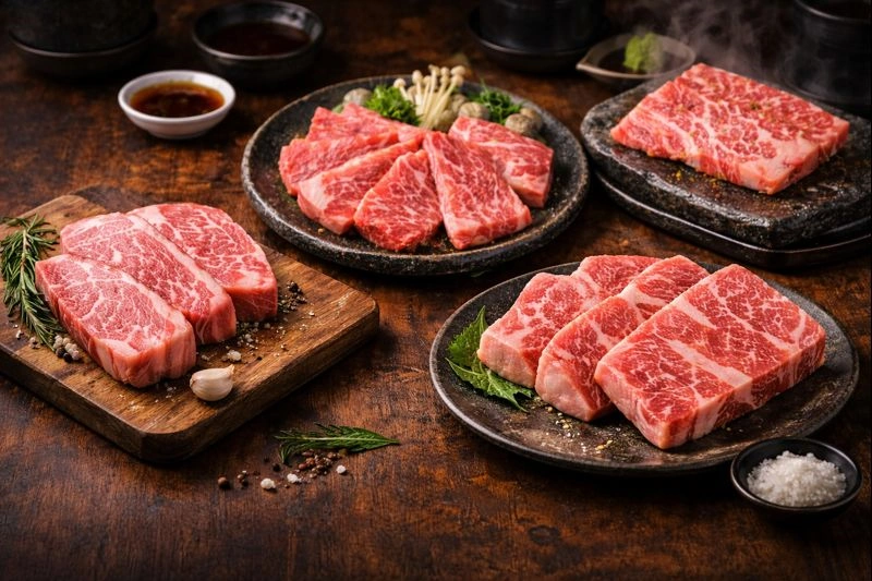 Perbedaan Grade A3, A4, dan A5 Daging Wagyu Jepang
