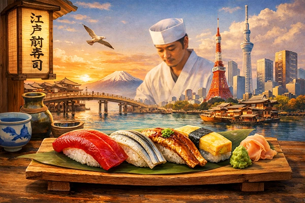 Edomae Sushi Makanan Jepang