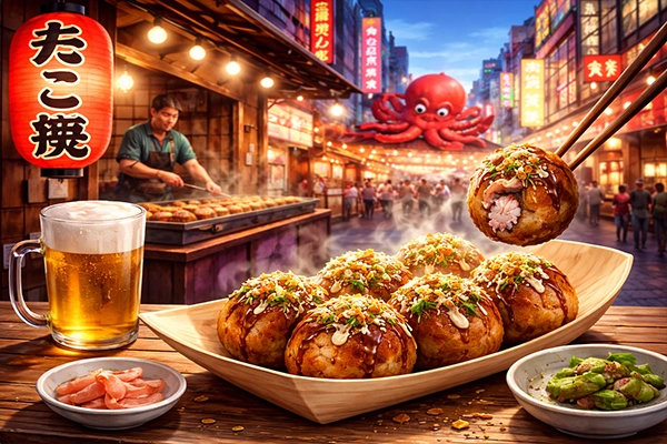 Makanan Jepang Takoyaki Prefektur Osaka